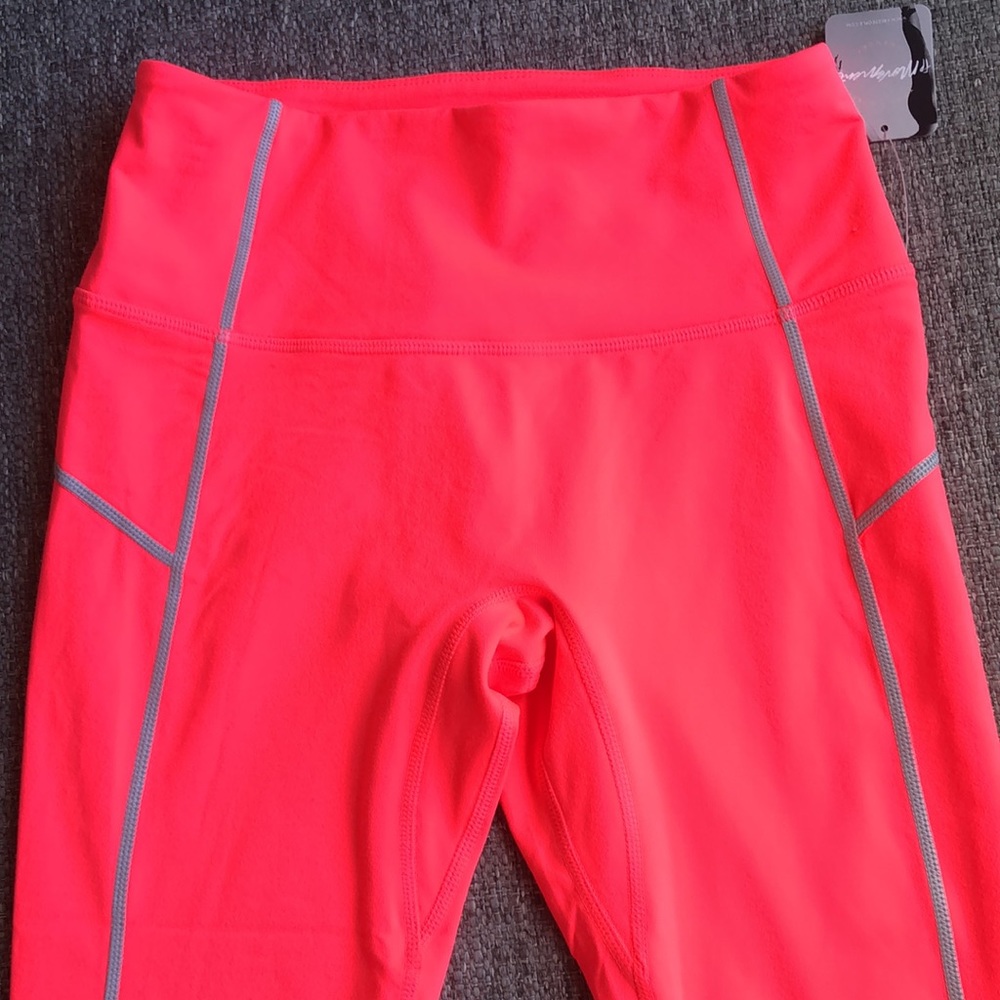 NWT FP Movement by Free People, You’re A Peach Leggings, S, Coral - Picture 9 of 11